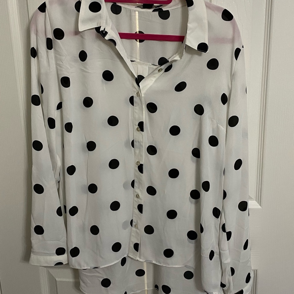 Polka dot blouse